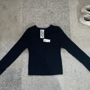 Black crop top
